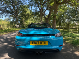 2017 Porsche 718 Boxster 2.5t S Convertible 2dr Petrol Pdk Euro 6 (s/s) (350 Ps) in Blue — image 4