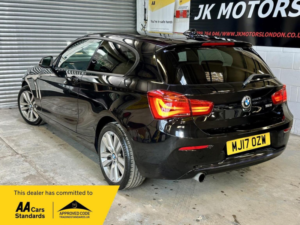 2017 BMW 1 Series 1.5 118i Sport Auto Euro 6 (s/s) 3dr in Black — image 3