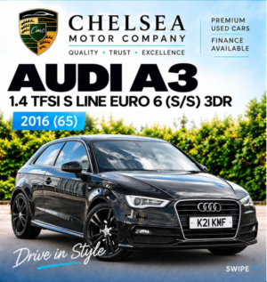 2016 Audi A3 1.4 Tfsi S Line Euro 6 (s/s) 3dr in Black — image 2