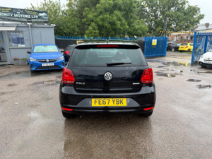 2017 Volkswagen Polo 1.2 Tsi Match Edition Euro 6 (s/s) 5dr in Black — image 5