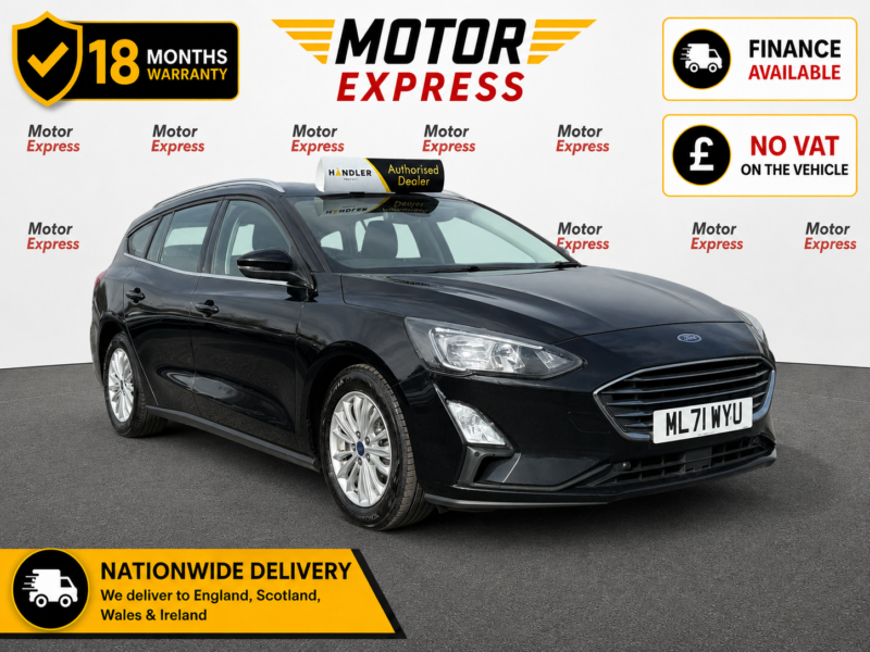 2021 Ford Focus 1.0 Focus Titanium Estate 1.0l Ecoboost 125ps Mhev Fwd 6 Speed Manual in Black — image 1