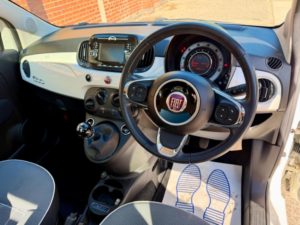 2019 Fiat 500 1.2 Lounge Euro 6 (s/s) 3dr in White — image 5