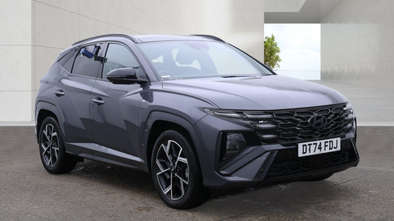 2025 Hyundai Tucson 1.6 T-Gdi Mhev N Line S SUV 5dr Petrol Hybrid Dct Euro 6 (s/s) (160 Ps) in Grey — image 1
