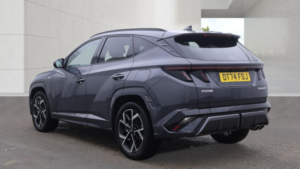 2025 Hyundai Tucson 1.6 T-Gdi Mhev N Line S SUV 5dr Petrol Hybrid Dct Euro 6 (s/s) (160 Ps) in Grey — image 3