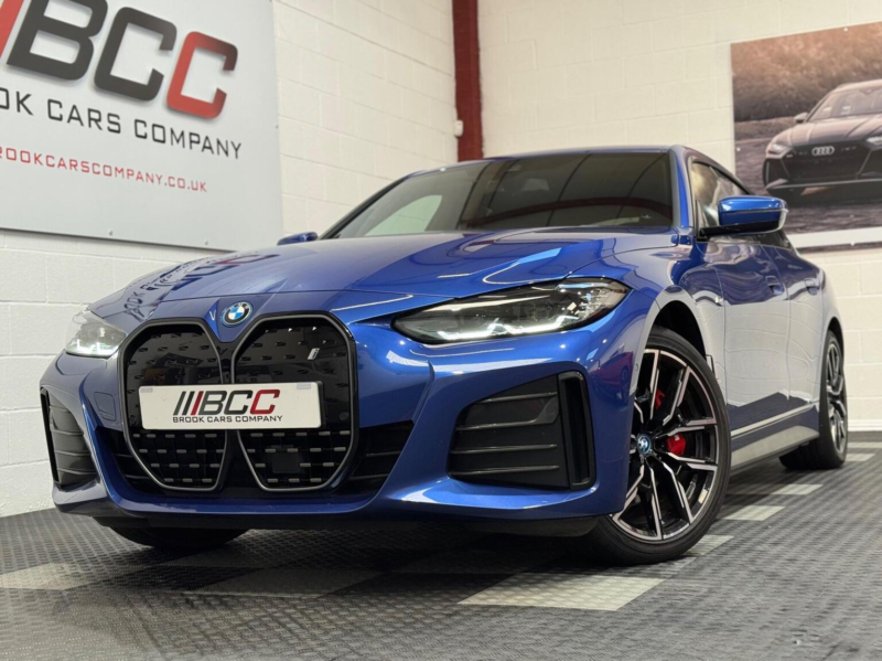 2022 BMW I4 40 83.9kwh M Sport Gran Coupe Auto Edrive 5dr in Blue — image 1