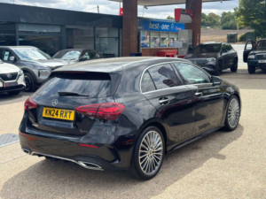 2024 Mercedes-Benz A Class 1.3 A180h Mhev Amg Line (premium Plus) Hatchback 5dr Petrol Hybrid 7g-Dct Euro 6 (s/s) (150 Ps) in Black — image 3