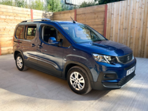 2020 Peugeot Rifter 3 SEAT Auto Wheelchair Accessible Disabled Access Vehicle Wav in Blue — image 3
