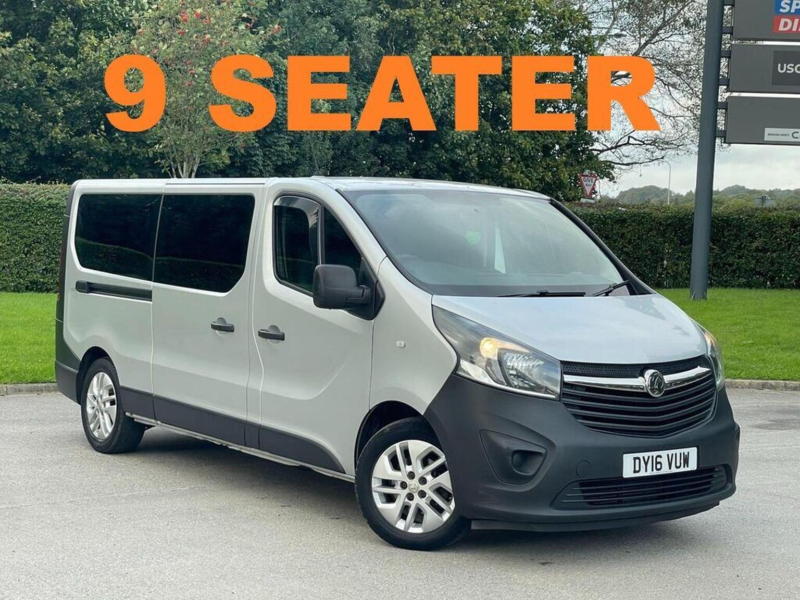 2016 Vauxhall Vivaro 1.6 Cdti 2900 Biturbo Ecoflex L2 H1 Euro 6 (s/s) 5dr (9 Seat) in Silver — image 1