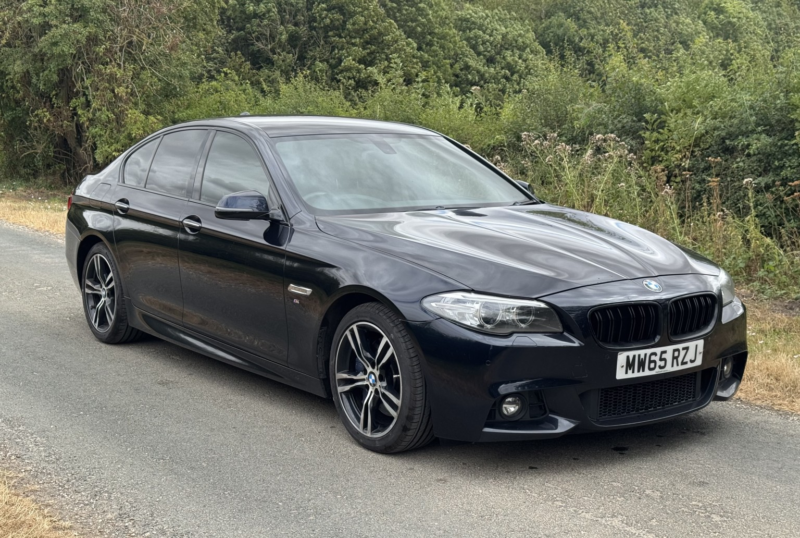 2015 BMW 5 Series 3.0 535d M Sport Saloon in Black — image 1