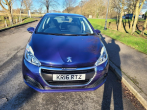 2016 Peugeot 208 1.6 Bluehdi Active Hatchback 5dr Diesel Manual Euro 6 (75 Ps) in Blue — image 3