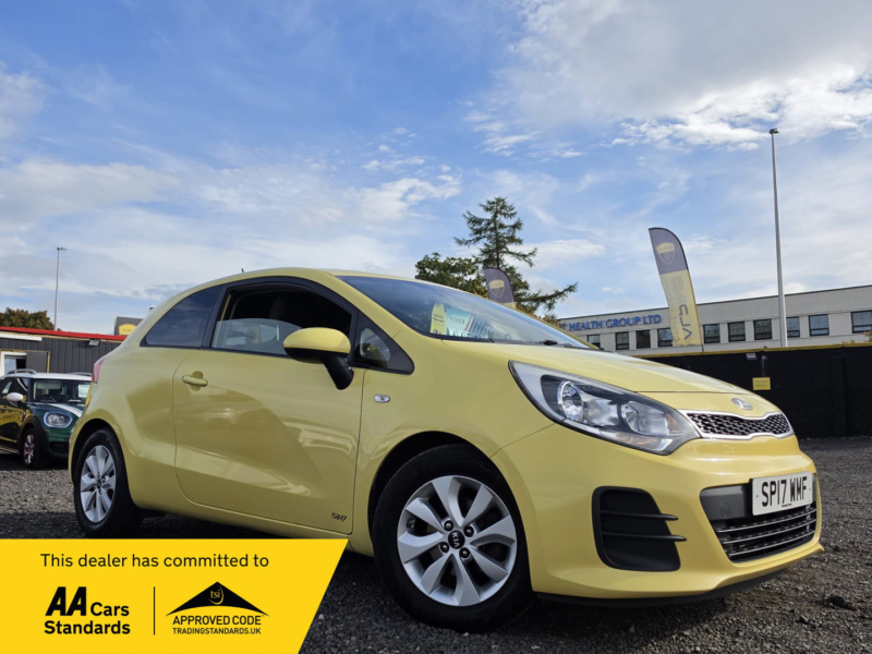 2017 Kia Rio 1.25 Sr7 Hatchback 3dr Petrol Manual Euro 6 (84 Bhp) in Yellow — image 1