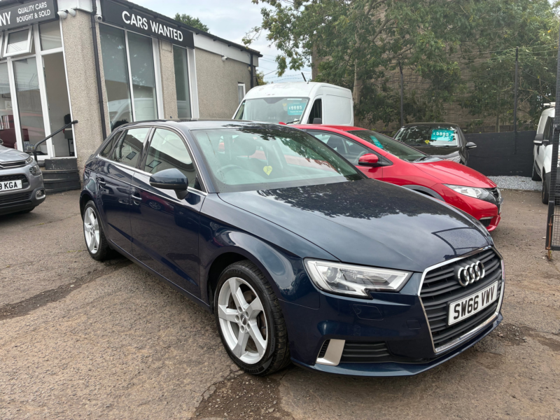 2017 Audi A3 2.0 Tdi Sport Sportback 5dr Diesel S Tronic Auto 6spd Euro 6 (s/s) (150 Ps) in Blue — image 1