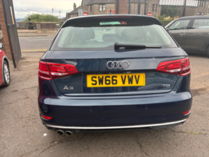 2017 Audi A3 2.0 Tdi Sport Sportback 5dr Diesel S Tronic Auto 6spd Euro 6 (s/s) (150 Ps) in Blue — image 5