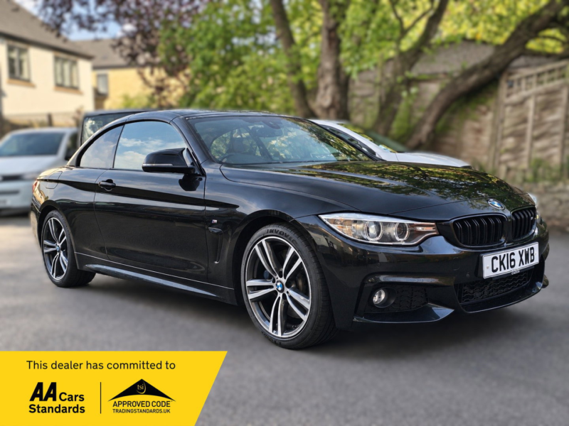 2016 BMW 4 Series 2.0 430i M Sport Convertible 2dr Petrol Manual Euro 6 (s/s) (252 Ps) in Black — image 1
