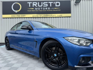 2015 BMW 4 Series 2.0 420i M Sport Euro 6 (s/s) 2dr in Blue — image 3