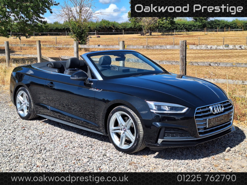 2017 Audi A5 Cabriolet 2.0 Tfsi S Line in Black — image 1