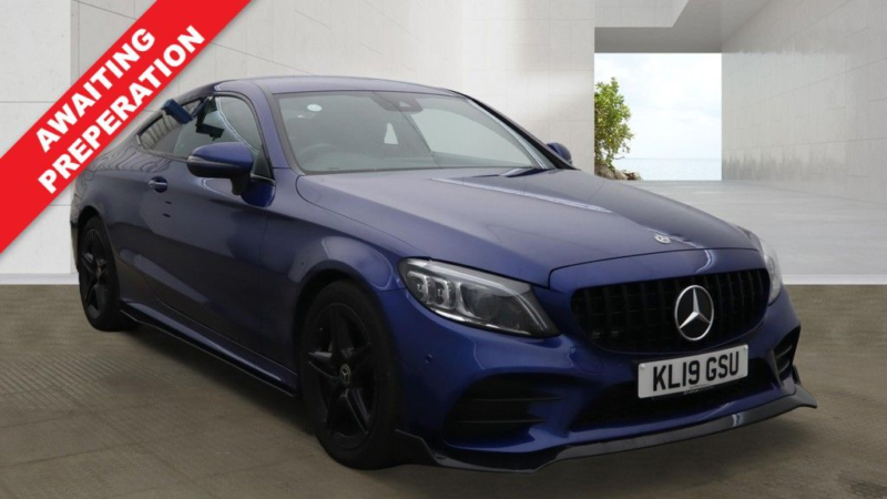 2019 Mercedes-Benz C Class 2.0 C300d Amg Line (premium) Coupe 2dr Diesel G-Tronic+ Euro 6 (s/s) (245 Ps) in Blue — image 1