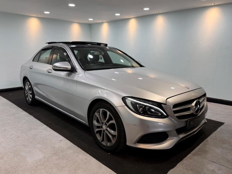 2017 Mercedes-Benz C Class 2.0 C200 Sport (premium) G-Tronic+ Euro 6 (s/s) 4dr in Silver — image 1