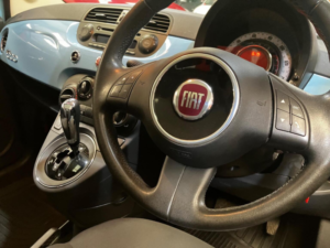 2014 Fiat 500 1.2 Lounge Dualogic Euro 6 (s/s) 3dr in Blue — image 4