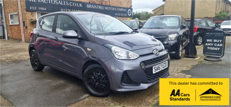 2017 Hyundai I10 1.0 Se Hatchback 5dr Petrol Manual Euro 6 (66 Ps) in Grey — image 1