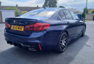 2020 BMW 5 Series 2.0 520i Gpf M Sport Saloon 4dr Petrol Auto Euro 6 (s/s) (184 Ps) in Blue — image 3
