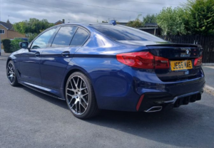 2020 BMW 5 Series 2.0 520i Gpf M Sport Saloon 4dr Petrol Auto Euro 6 (s/s) (184 Ps) in Blue — image 4