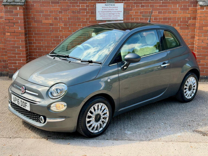 2016 Fiat 500 1.2 Lounge Euro 6 (s/s) 3dr in Grey — image 1