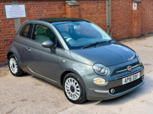 2016 Fiat 500 1.2 Lounge Euro 6 (s/s) 3dr in Grey — image 2
