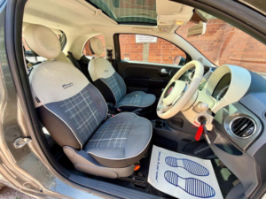2016 Fiat 500 1.2 Lounge Euro 6 (s/s) 3dr in Grey — image 3