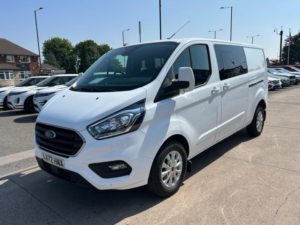 2022 Ford Transit Custom 2.0 320 Ecoblue Limited Crew Van L2 H1 Euro 6 (s/s) 5dr in White — image 5