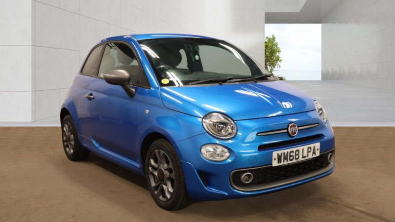 2019 Fiat 500 1.2 S Hatchback 3dr Petrol Manual Euro 6 (s/s) (69 Bhp) in Blue — image 1
