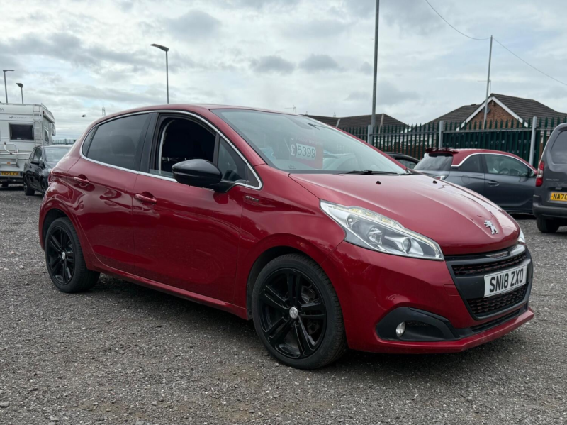 2018 Peugeot 208 1.2 Puretech Gpf Gt Line Hatchback 5dr Petrol Manual Euro 6 (s/s) (110 Ps) in Red — image 1