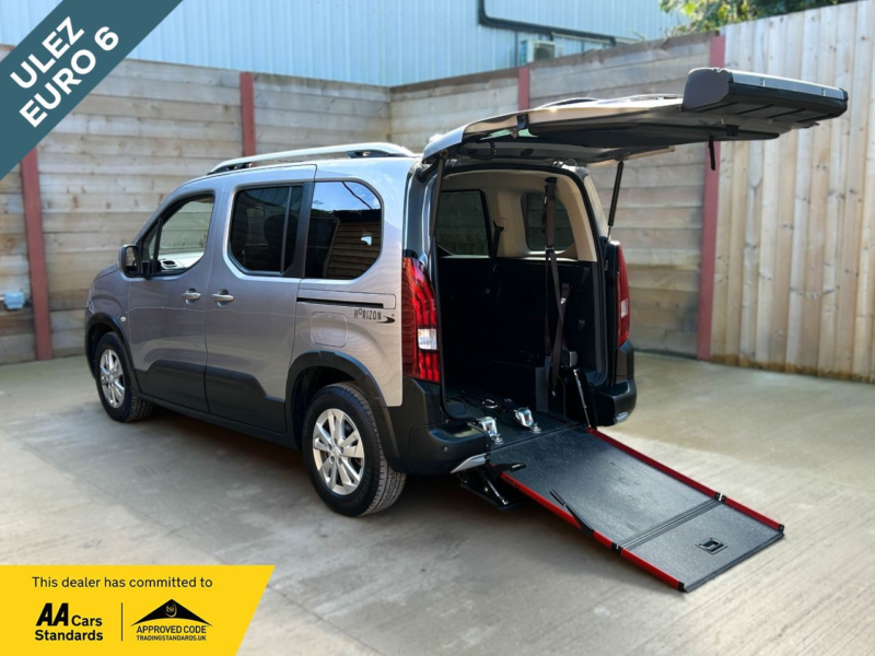 2021 Peugeot Rifter 3 SEAT Petrol Auto Wheelchair Accessible Disabled Access Vehicle Wav in Grey — image 1