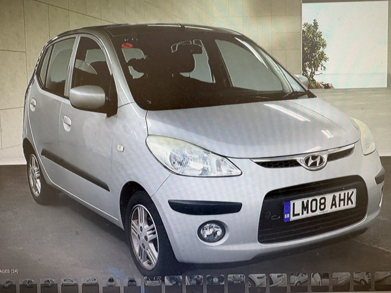 2008 Hyundai I10 1.1 Comfort in Silver — image 1