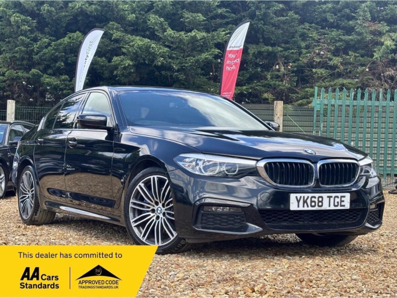 2018 BMW 5 Series 2.0 530e 9.2kwh M Sport Auto Euro 6 (s/s) 4dr in Black — image 1
