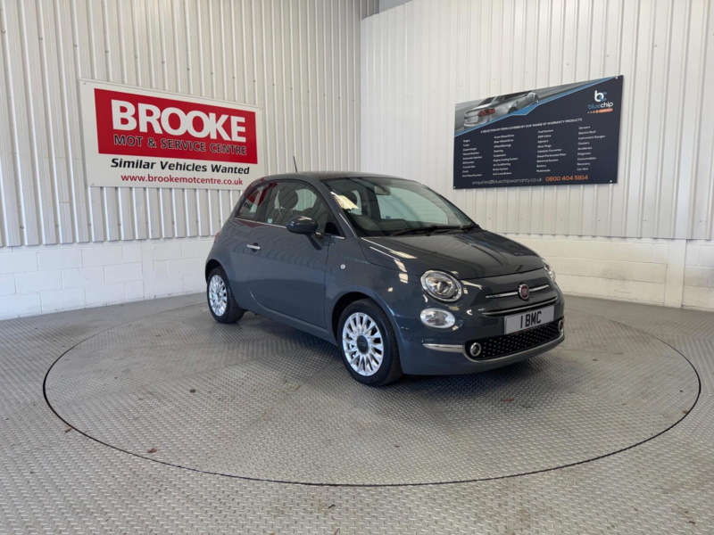 2019 Fiat 500 1.2 Lounge Euro 6 (s/s) 3dr in Grey — image 1