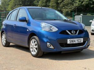2014 Nissan Micra 1.2 Acenta Hatchback 5dr Petrol Manual Euro 5 (80 Ps) in Blue — image 3