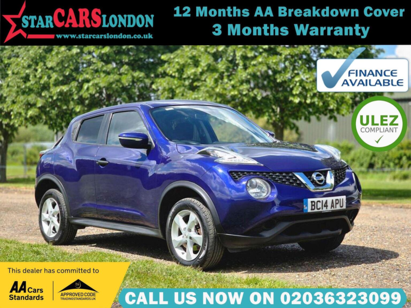 2014 Nissan Juke 1.6 Visia Euro 5 5dr in Blue — image 1