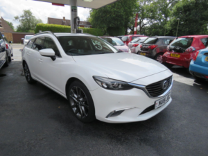 2015 Mazda 6 2.2 Skyactiv-D Sport Nav Tourer Auto Euro 6 (s/s) 5dr in White — image 3