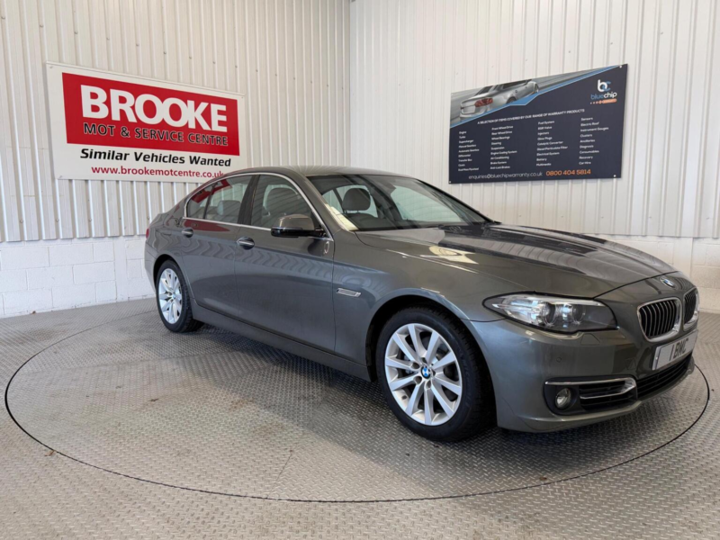 2015 BMW 5 Series 2.0 520d Luxury Auto Euro 6 (s/s) 4dr in Grey — image 1
