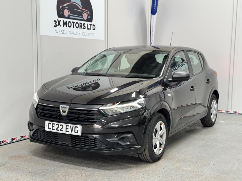 2021 Dacia Sandero 1.0 Sce Essential Euro 6 (s/s) 5dr in Black — image 1