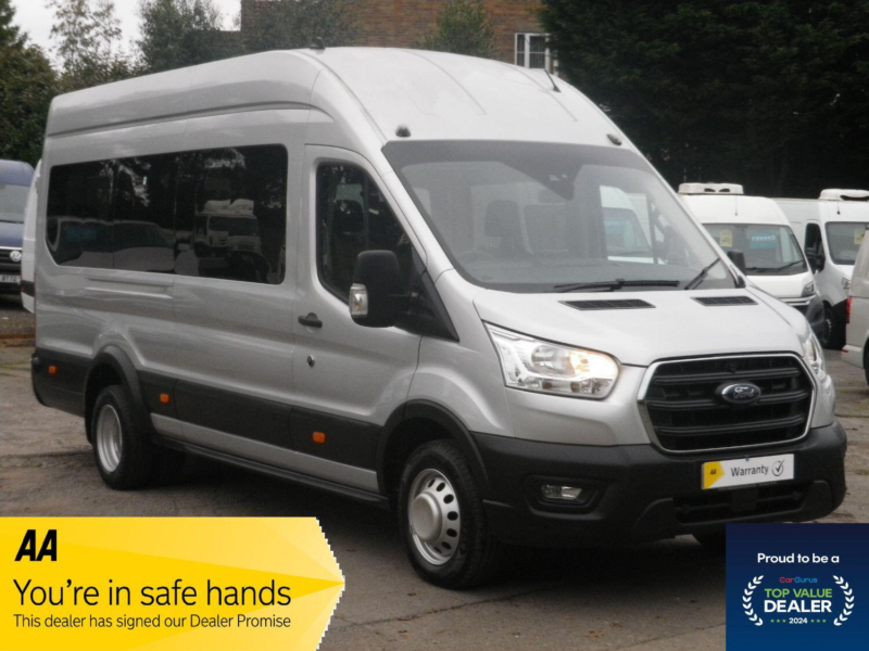 2021 Ford Transit 2.0 460 Ecoblue Leader L4h3 Minibus With Tachograph in Silver — image 1