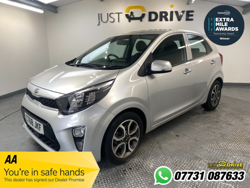 2019 Kia Picanto 1.25 3 Hatchback 5dr Petrol Auto Euro 6 (83 Bhp) in Silver — image 1