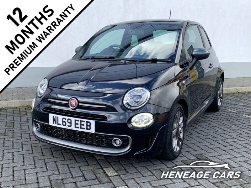 2019 Fiat 500 0.9 Twinair S 3-Door in Black — image 1