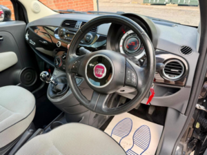 2013 Fiat 500 1.2 Lounge Euro 4 3dr in Black — image 4