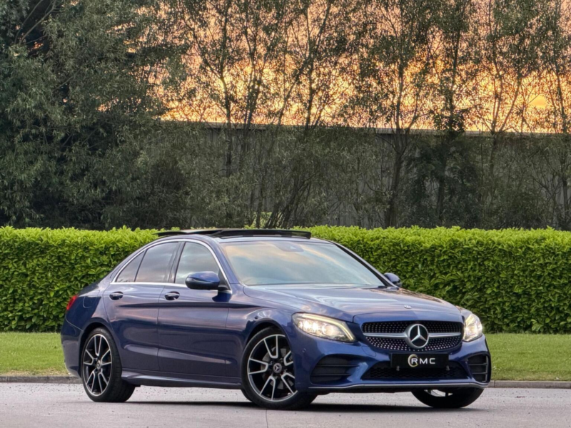 2018 Mercedes-Benz C Class 2.0 C220d Amg Line (premium Plus) G-Tronic+ Euro 6 (s/s) 4dr in Blue — image 1