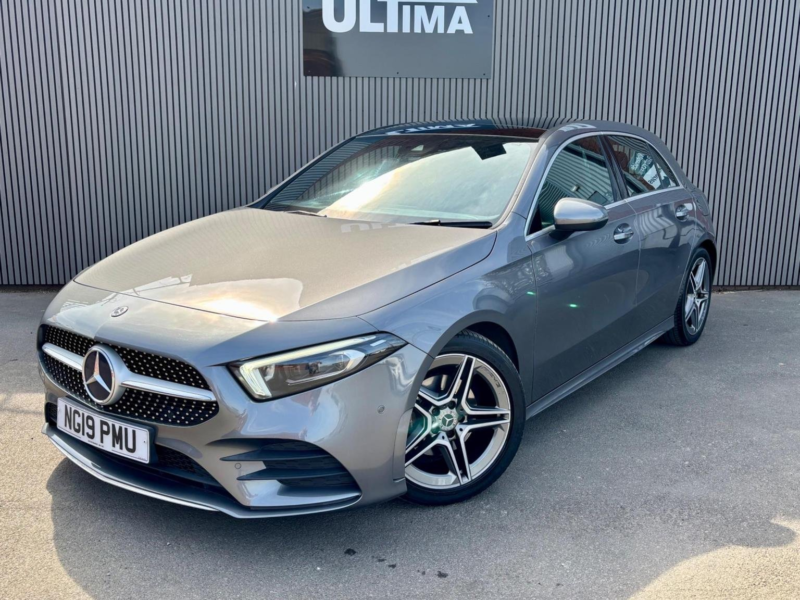 2019 Mercedes-Benz A Class 1.5 A180d Amg Line (premium Plus) 7g-Dct Euro 6 (s/s) 5dr in Grey — image 1