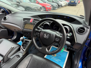 2012 Honda Civic 1.8 I-Vtec Ex Euro 5 (s/s) 5dr in Blue — image 4