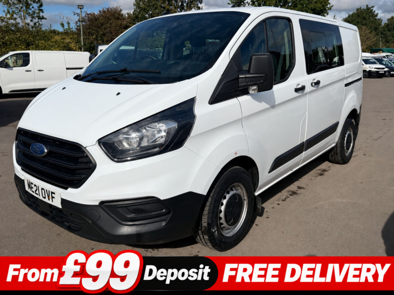 2021 Ford Transit Custom 2.0 280 Ecoblue Leader Crew Van Double Cab 5dr Diesel Manual L1 H1 Euro 6 (s/s) (105 Ps) in White — image 1