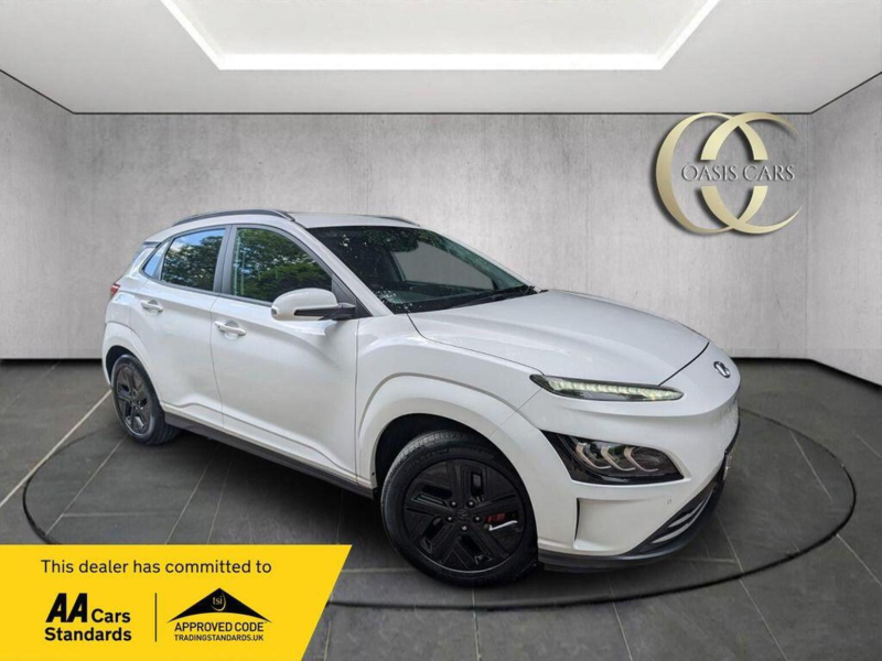 2021 Hyundai Kona 64kwh Premium Auto 5dr (10.5kw Charger) in White — image 1